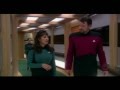 Troi and riker in the enterprise finale