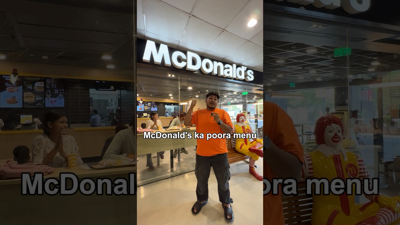 McDonald&rsquo;s Entire Menu !