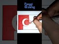 Drawing Turkey Flag