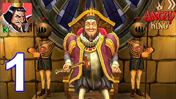 Angry King Scary Pranks  - Gameplay Walkthrough Part 1 - Levels 1-3 (Android, iOS)