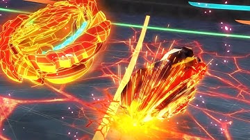GUILTY LONGINUS APPEARS! ILYA VS BELL! MAGMA IFRIT VS DYNAMITE BELIAL「AMV」Beyblade Burst DB Ep 23