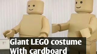 How To Make Giant Lego Costume With Cardboard