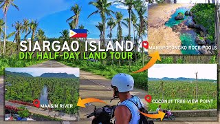 LOW BUDGET Tour! @ SIARGAO  Island | Coconut Trees View Point + Mangpopongko + Maasin River | DAY 1