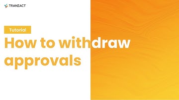 How to withdraw approvals on TranZact?