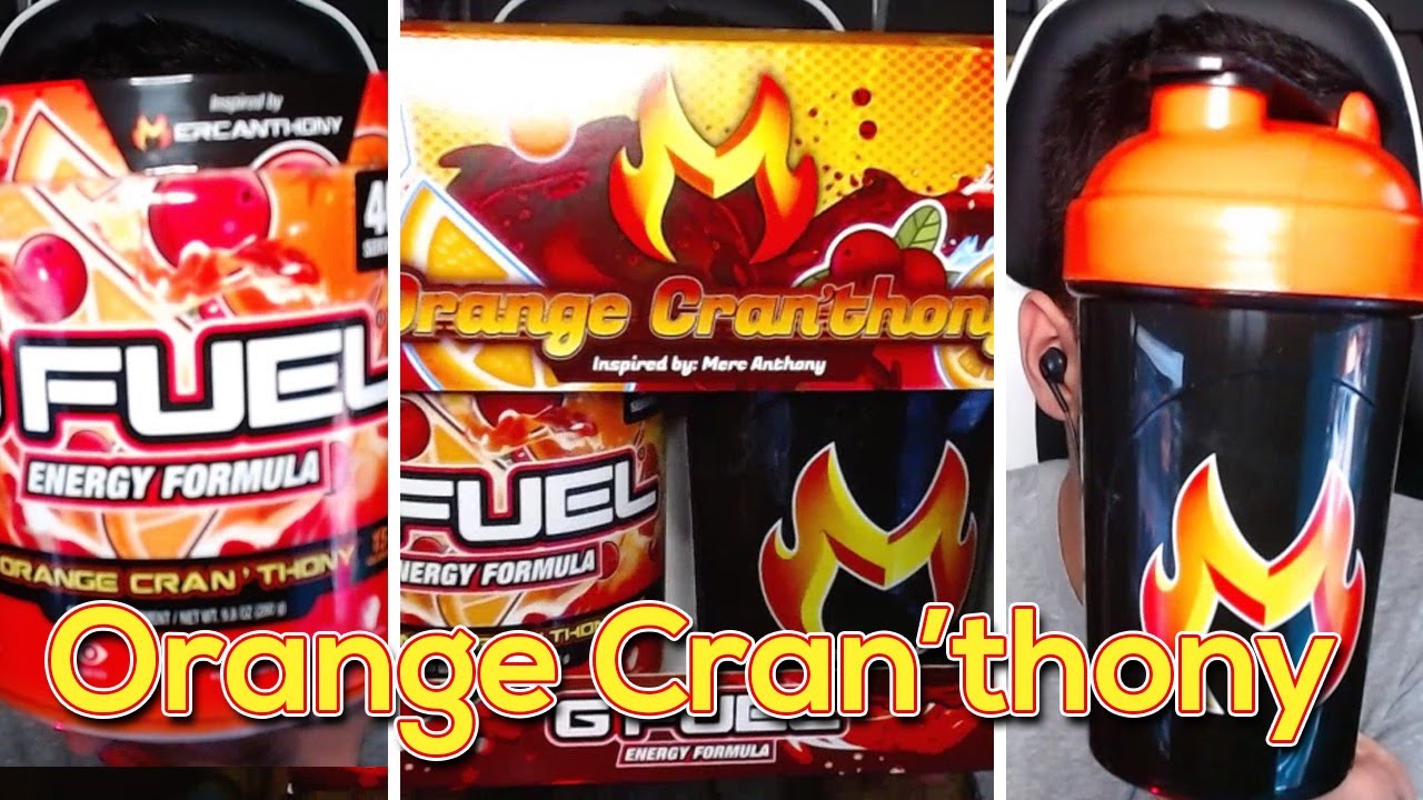 NEW Orange Cran'thony GFuel Flavor Review!