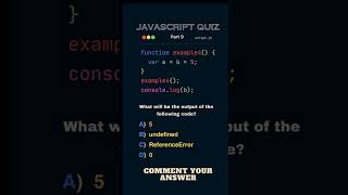 Which Output is Correct? JavaScript Variable Quiz #JavaScriptQuiz #CodingChallenge #Programming