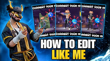 Free Fire Editing Tutorial 🔥 How To Edit Like DravønexFF #husnarasiddiqui