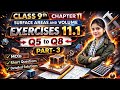 NCERT Class 9 Chapter 11 Exercise 11.1 (Q5 to Q8) Full Solution 💯