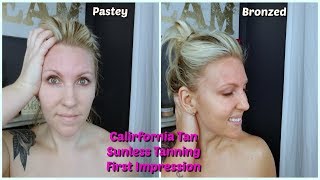Yay for a new first impressions! what better product to review than
sunless tanning lotion i haven't used yet! california tan is great
company/brand and ...