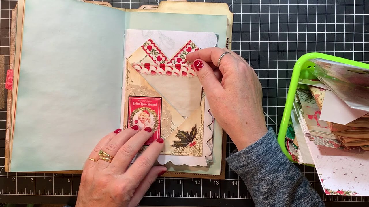 Christmas Altered File Folder Finishing Touches!