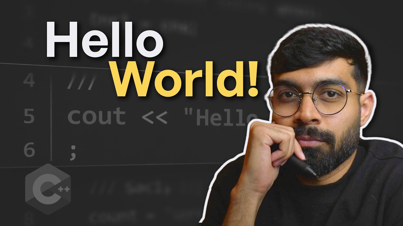 Hello World Program in C++ | Your First Program Explained - YouTube
