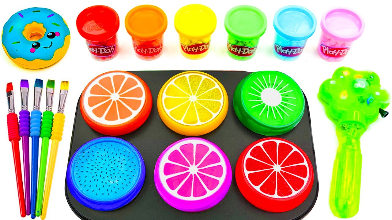 Satisfying Video l DIY How to make Rainbow SLIME From Mixing M&M's ...