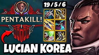 Lucian vs Kaisa ADC [ Pentakill ] Patch 14.10 Ranked Korea ✅