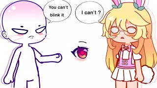 You can't make a detailed eye blink 😒😓 ( gacha club )