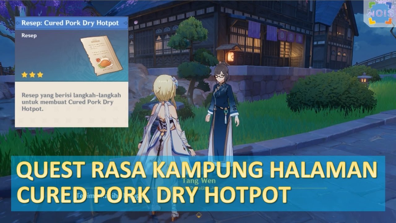 Quest Cured Pork Dry Hotpot Rasa Kampung Halaman Genshin Impact