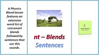Phonics Blends "nt" Family English Sentences EP-5 #shorts #education