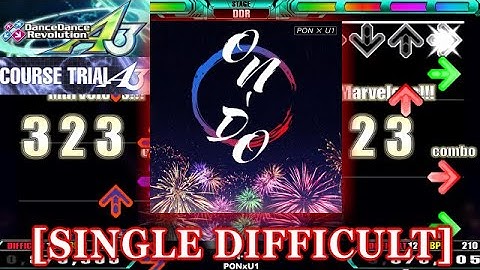 【DDR A3】 ON-DO [SINGLE DIFFICULT] 譜面確認＋Clap