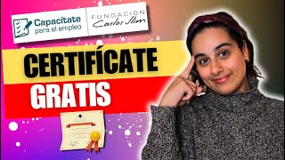 Capacitate para el Empleo  Los mejores CURSOS ONLINE GRATIS con CERTIFICADO 2024 ✅