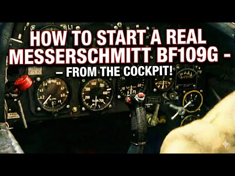 Wie man eine ECHTE Messerschmitt Bf109G startet – aus dem Cockpit! Eine seltene Ansicht!