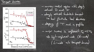 Fusion Research Lecture #36 - The H-mode and transport barriers