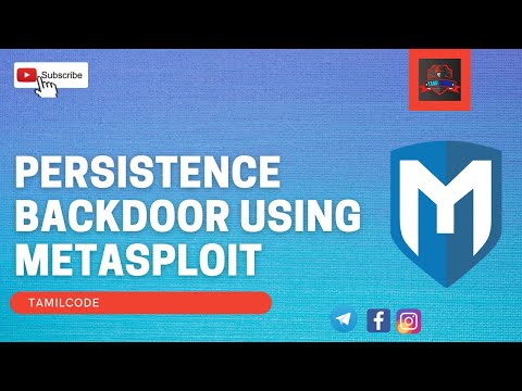 தமிழில்-PERSISTENCE BACKDOOR USING METASPLOIT | TAMILCODE