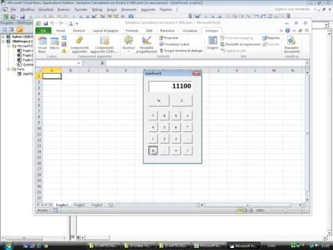 Semplice Calcolatore con Excel e il VBA