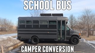 College Dropout Converts an OLD SCHOOL BUS into the ULTIMATE ADVENTURE VEHICLE