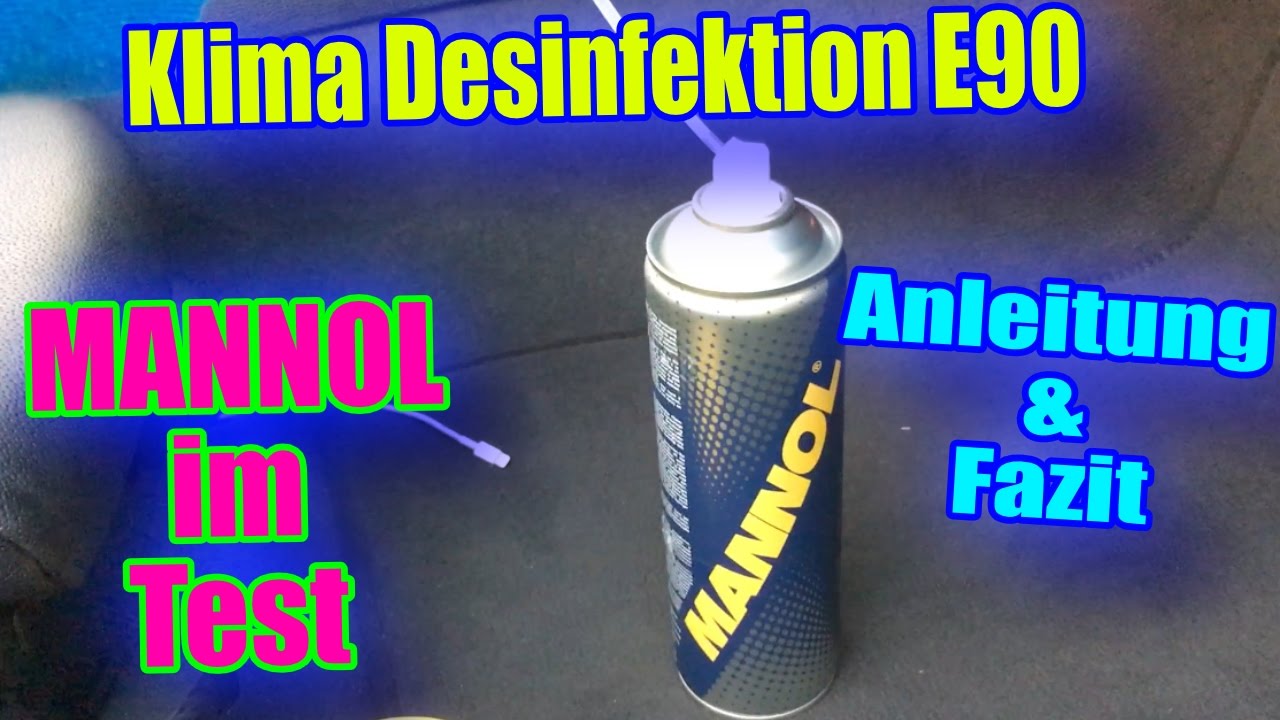 4x 520 ML MANNOL AIR CONDITIONER CLEANER KLIMAANLAGE REINIGER DESINFEKTION