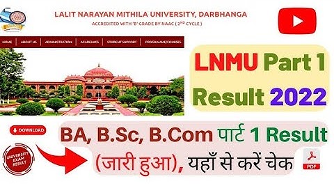 lnmu Part 1 Result 2021-24