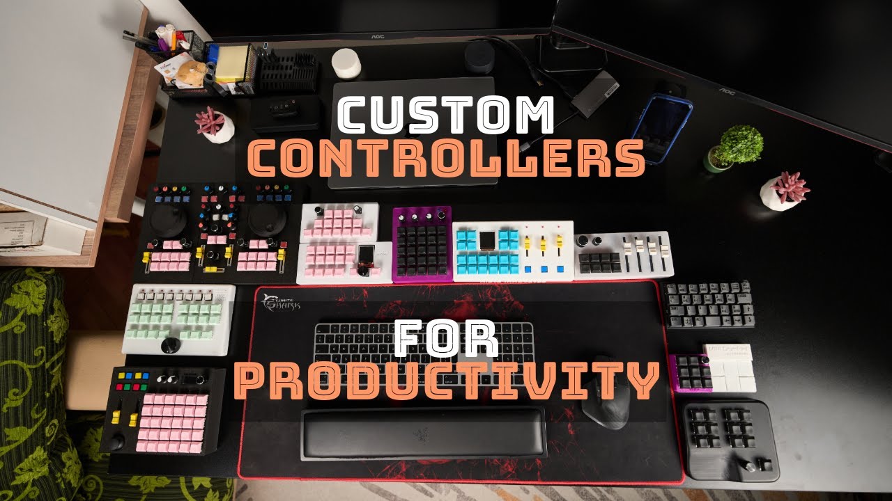 Desktop Table Control Setup I Built a Custom Controller Desk Setup for Productivity - YouTube