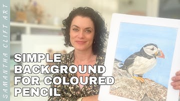 Simple Watercolour Background for Coloured Pencil