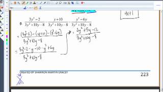 Adding and Subtracting Rational Expressions with the Same Denominator 7 3