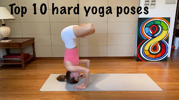 Top 10 hardest yoga poses with names 🧘‍♀️ 5 min Advanced yoga asanas with transitions