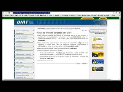 Como consultar na internet multas de trânsito aplicadas pelo DNIT