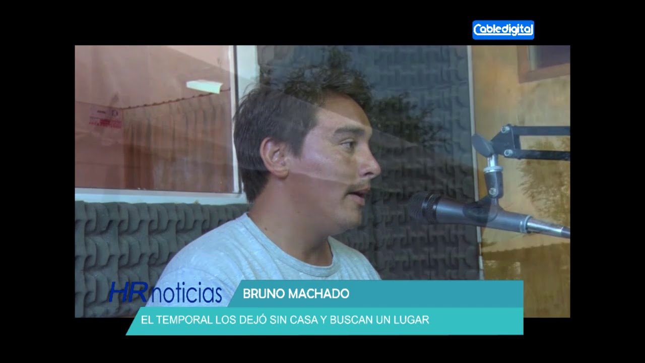 BRUNO MACHADO EL TEMPORAL LOS DEJO SIN CASA Y BUSCAN UN LUGAR huinca renaco