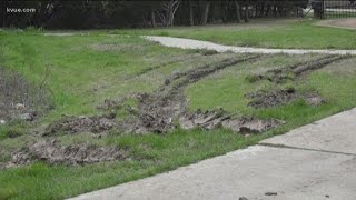 Lowe's delivery truck destroys Georgetown customer's lawn | KVUE