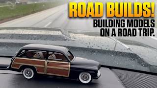 How to build model cars on a road trip. Painting in rest areas, in the rain and more great tips!