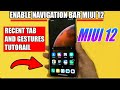 Enable navigation gesture bar on any miui11/12 xiomi Device || (no root) (no apk) 🔥