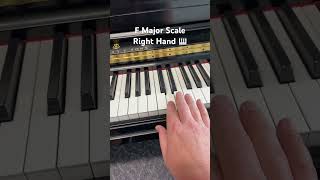 F Major Scale - Right Hand 🎹 #pianolessons #pianotutorial