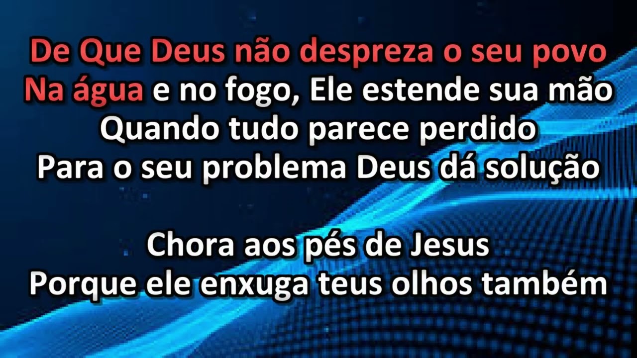 Chora Aos Pés de Jesus - Playback - Legendado