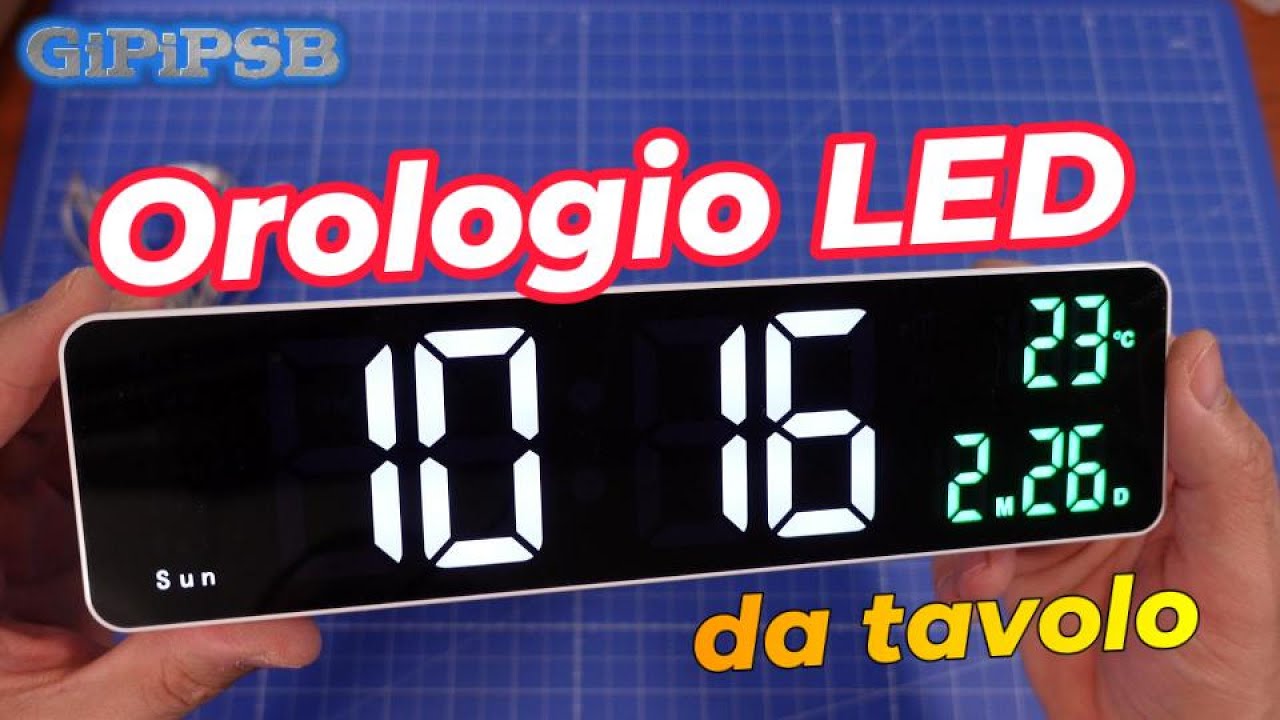 Orologio Da Tavolo A LED Ad Acqua - Funziona Senza Batteria, Design In Barattolo, Display Digitale - Foto 2