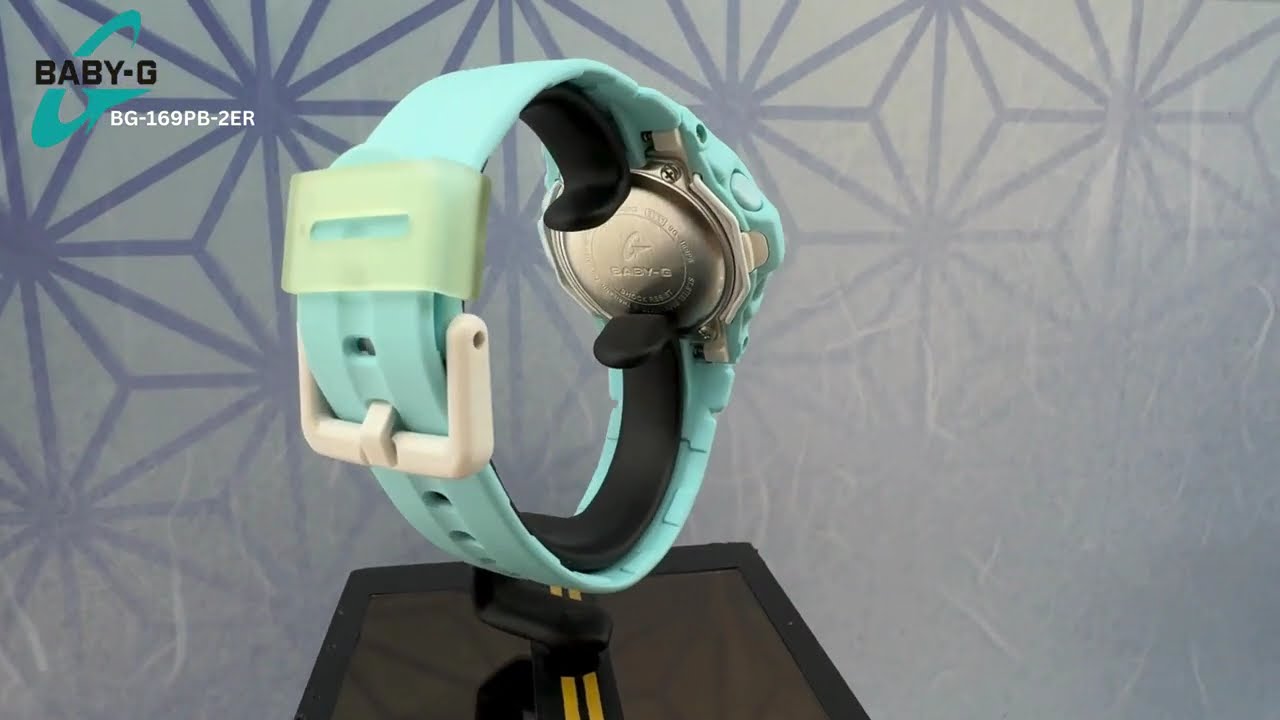 Casio Baby G Ladies' Blue Strap Watch | BG-169PB-2ER | 360 view