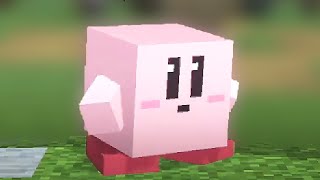 Kirby New Transformation in Super Smash Bros Ultimate X Minecraft (Steve Copy Ability)