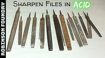 Can you sharpen a dull file in Acid? Sharpening metal files - Experiment