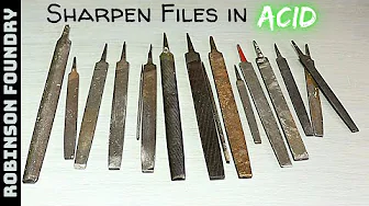 Can you sharpen a dull file in Acid? Sharpening metal files - Experiment