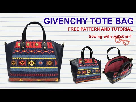 DIY Givenchy Inspired Tote Bag - Tutorial Membuat Tas Totebag - Bag Making with Miko Craft