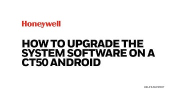 How to upgrade the system software on a CT50 Android