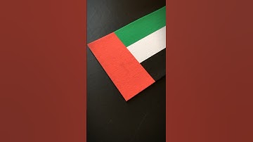 UNITED ARAB EMIRATES 🇦🇪 Flag Drawing #uae #asia #dubai #posca #art