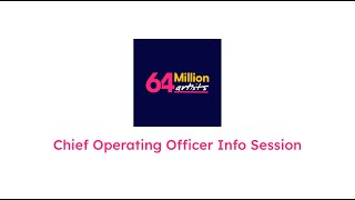 Chief Operating Officer Info Session