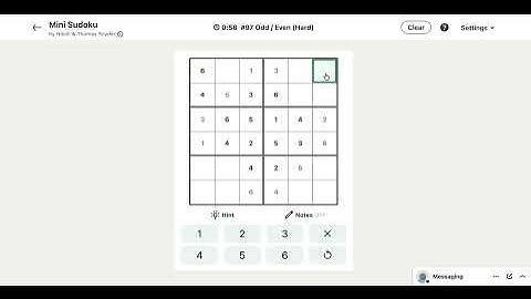 LinkedIn Mini Sudoku Answer Today #97 Odd / Even #sudoku